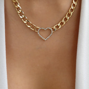 Crystal Dylan Heart Necklace
