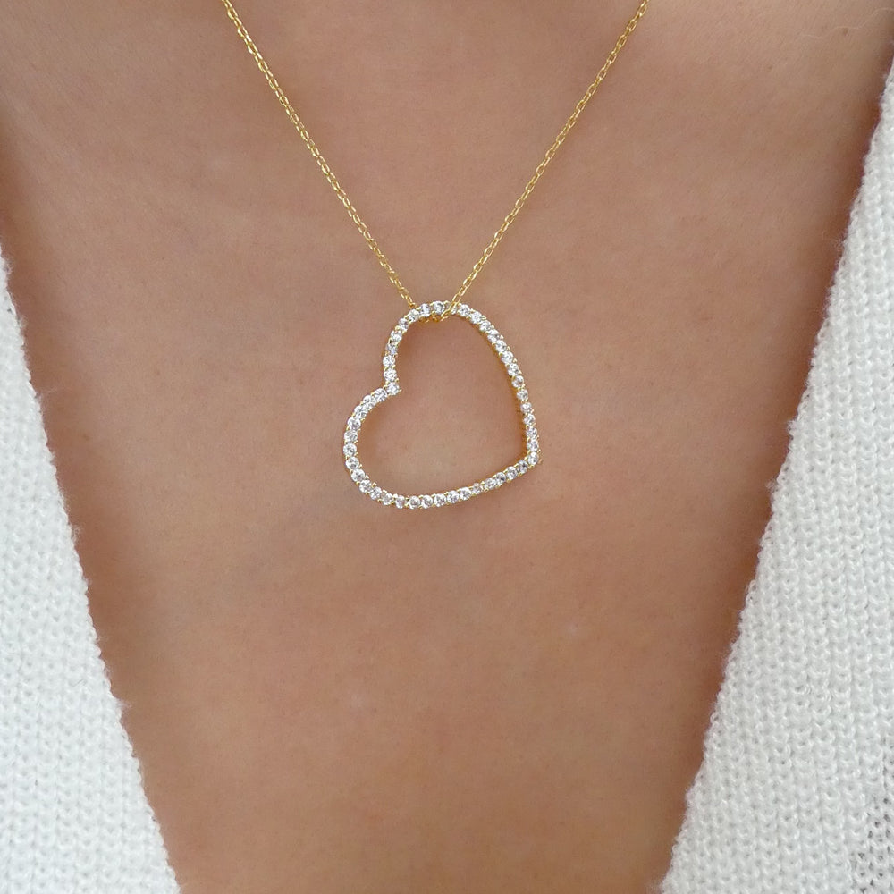 Crystal Lucia Heart Necklace