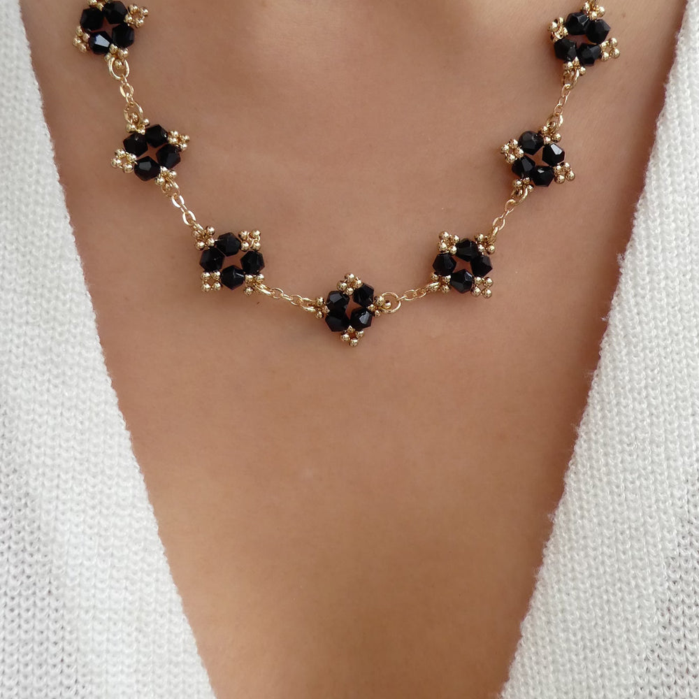 Black Cora Necklace