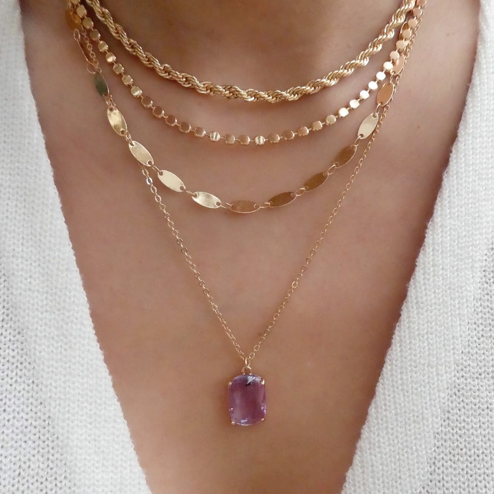 Purple Bailey Necklace