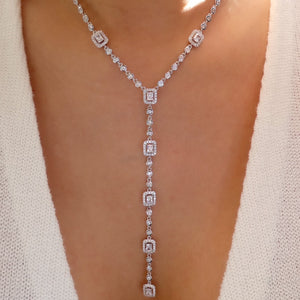Silver Crystal Cherie Necklace