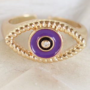 Purple Isabella Eye Ring