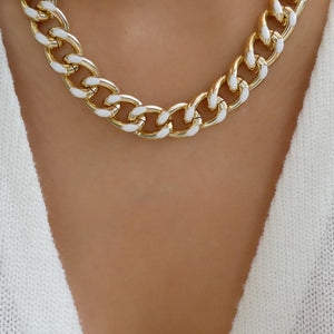White Callie Chain Necklace