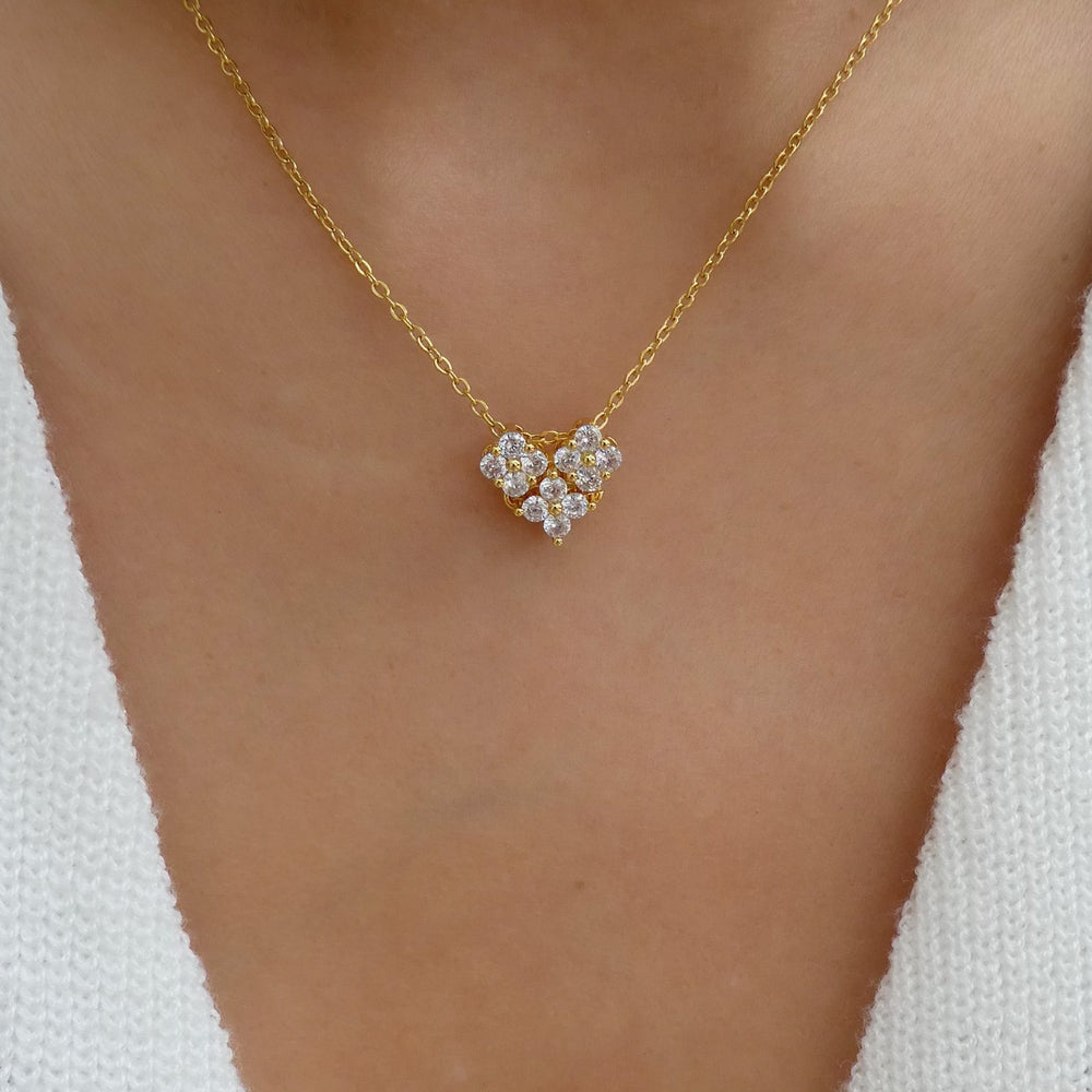 Crystal Tatiana Heart Necklace