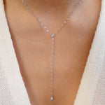 Michele Drop Necklace (Silver)