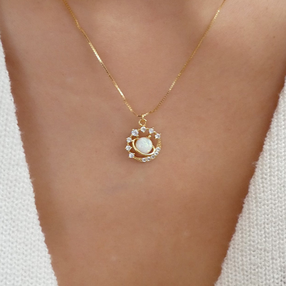 Opal Planet Necklace