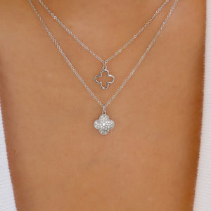 Crystal Lela Steffy Necklace (Silver)