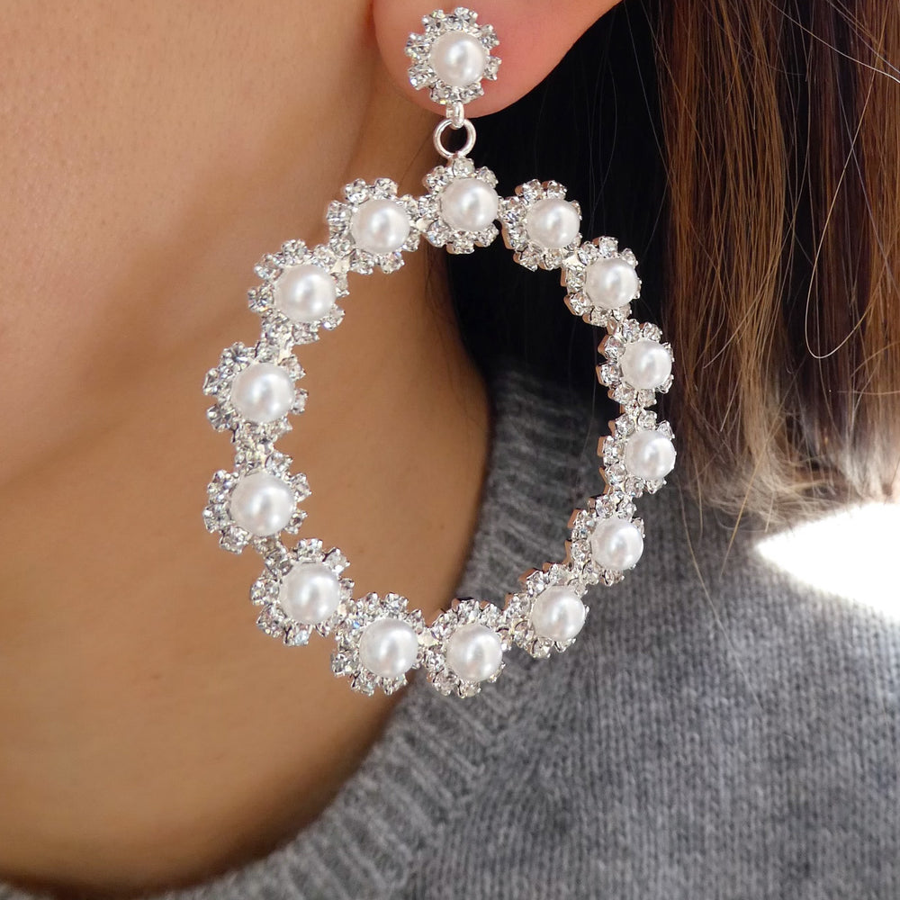Canimie Pearl Earrings (Silver)
