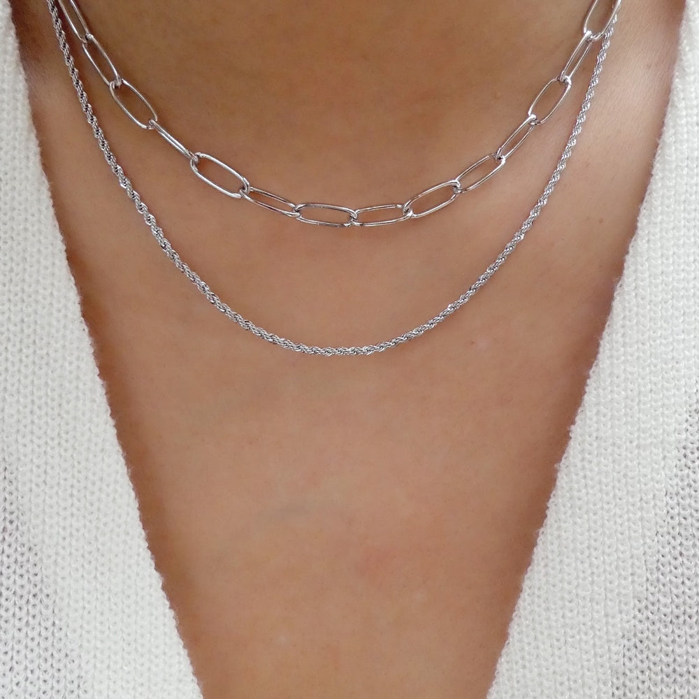 Marlena Link Necklace (Silver)