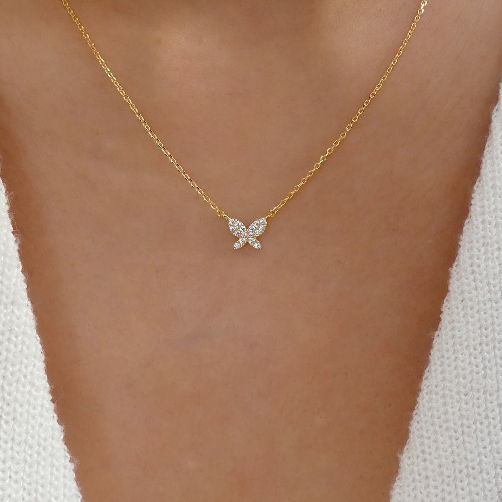 18K Ada Butterfly Necklace