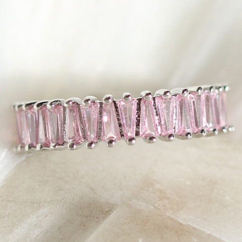 Pink Dakota Ring (Silver)