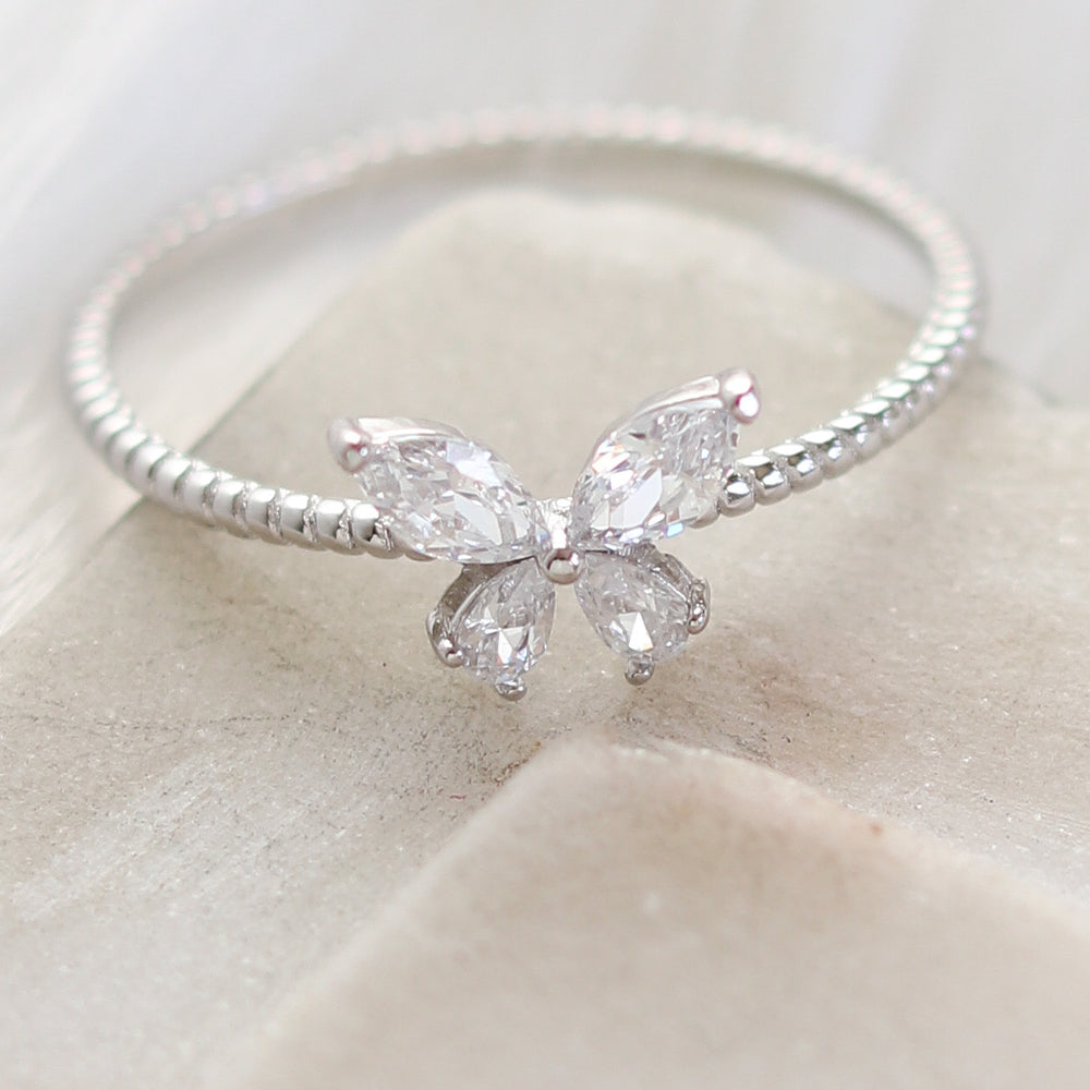 Felicity Butterfly Ring (Silver)