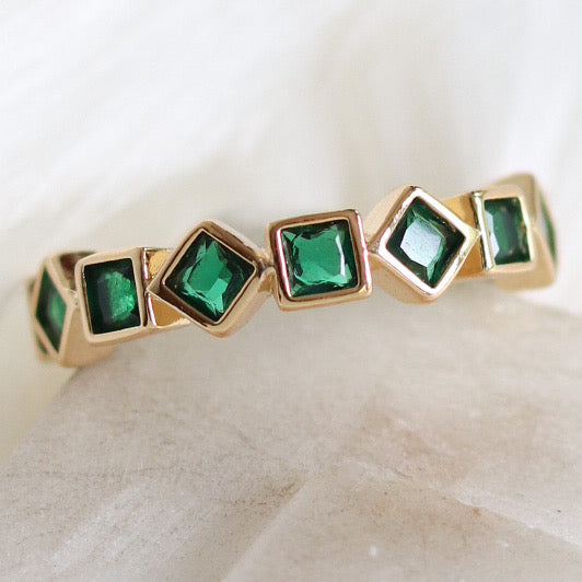 Emerald Lindsey Ring