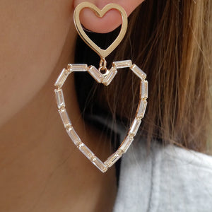 Kayla Heart Earrings