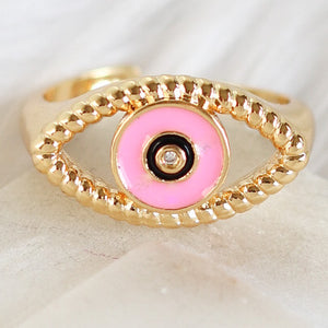 Pink Isabella Eye Ring