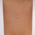 18K Paw & Heart Necklace