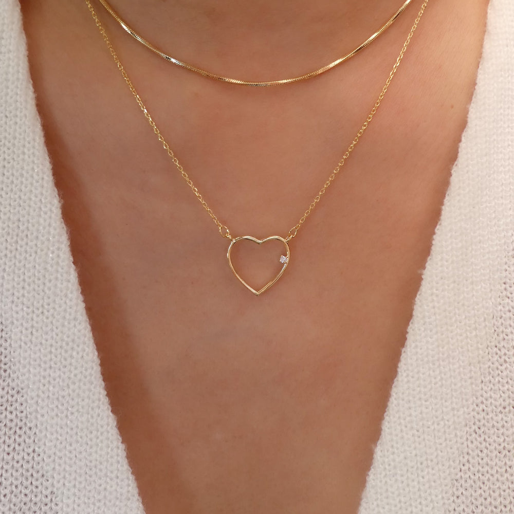 Yasmeena Heart Necklace Set