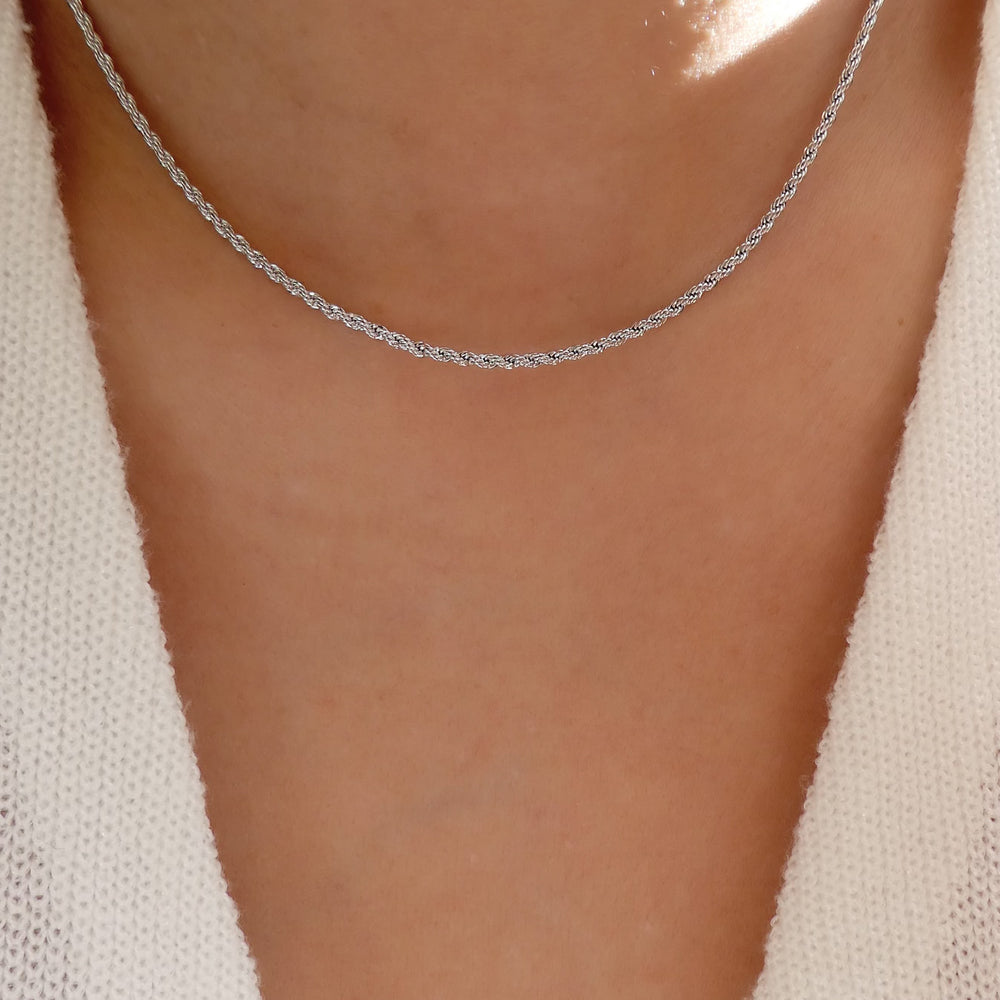 Silver Jessie Link Necklace